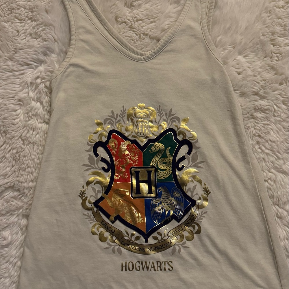 Hogwarts Women's Cream Tank Top